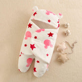 STARS BABY WINTER SWADDLE WITH FEETS