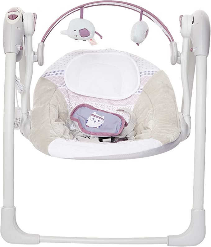 MASTELA DELUXE PORTABLE SWING SILVER & GREY